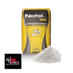 چسب کاشی پودری پرسلان اسلب نوفل شیمی (الیاف دار) N800 سفید